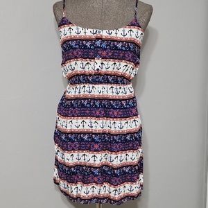 Justify anchor sun dress, size large